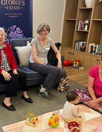 Aged care residents and babies are forging special bonds through playgroups in NSW