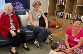 Aged care residents and babies are forging special bonds through playgroups in NSW