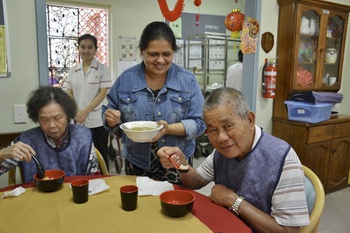 Concorde Aged Care Home Asian meal